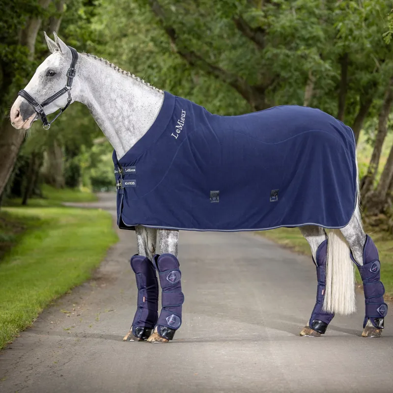 LeMieux Fleece Cooler Rug - Navy
